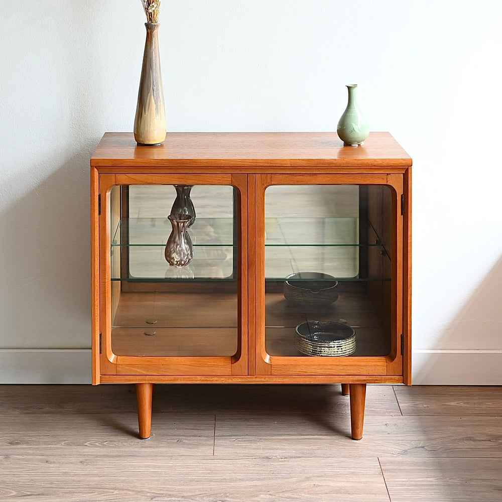 Mid Century Teak Sideboard Display Cabinet by Chiswell