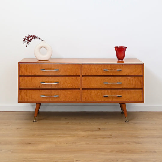 Mid Century Vintage 1960’s Teak Sideboard Dresser Drawers