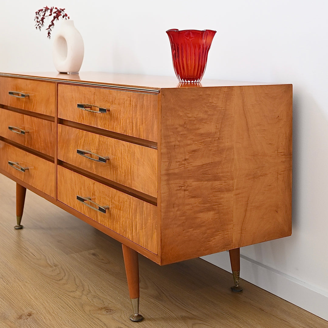 Mid Century Vintage 1960’s Teak Sideboard Dresser Drawers