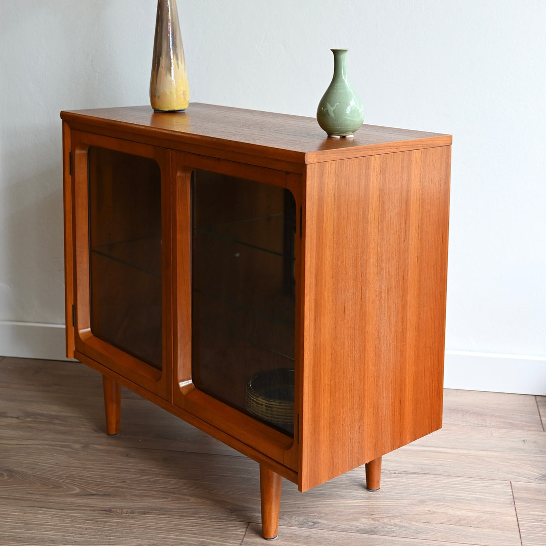 Mid Century Teak Sideboard Display Cabinet by Chiswell