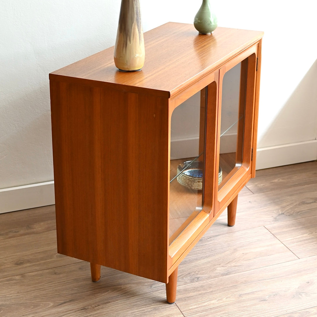 Mid Century Teak Sideboard Display Cabinet by Chiswell