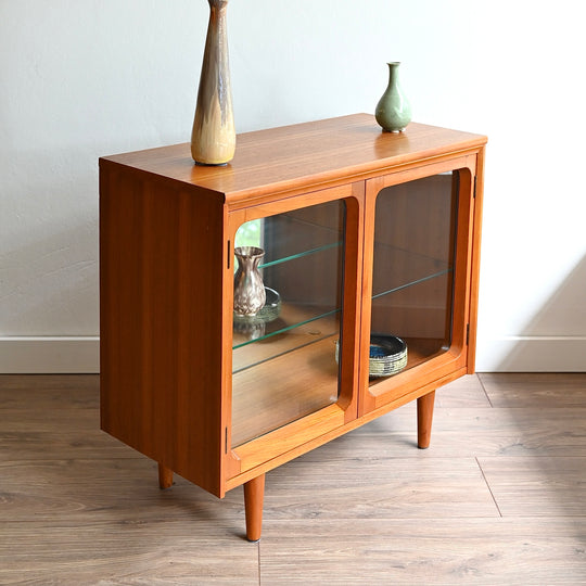 Mid Century Teak Sideboard Display Cabinet by Chiswell