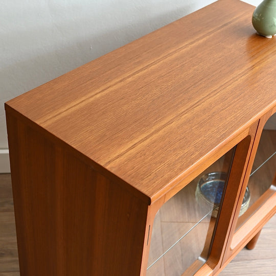 Mid Century Teak Sideboard Display Cabinet by Chiswell