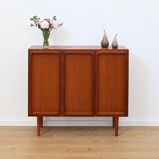 Mid Century Teak Sideboard Credenza Bar Cabinet by Chiswell