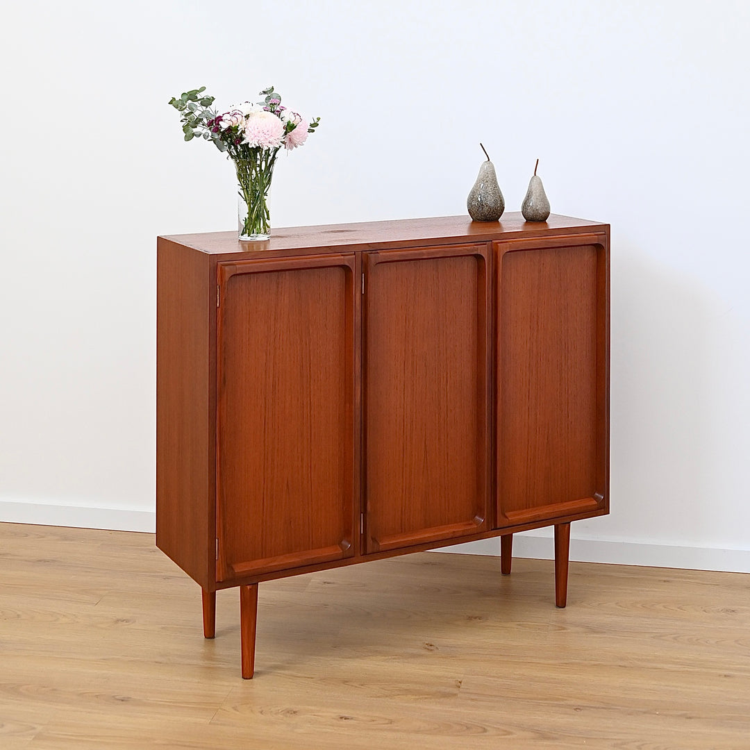 Mid Century Teak Sideboard Credenza Bar Cabinet by Chiswell