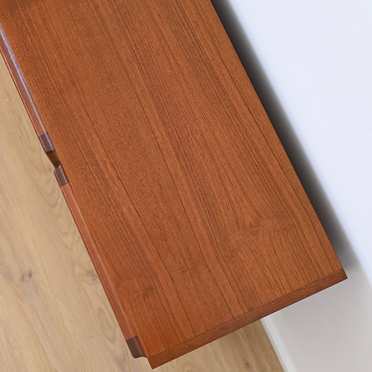 Mid Century Teak Sideboard Credenza Bar Cabinet by Chiswell