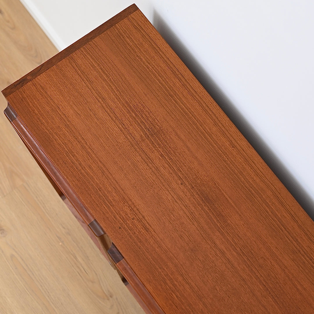 Mid Century Teak Sideboard Credenza Bar Cabinet by Chiswell