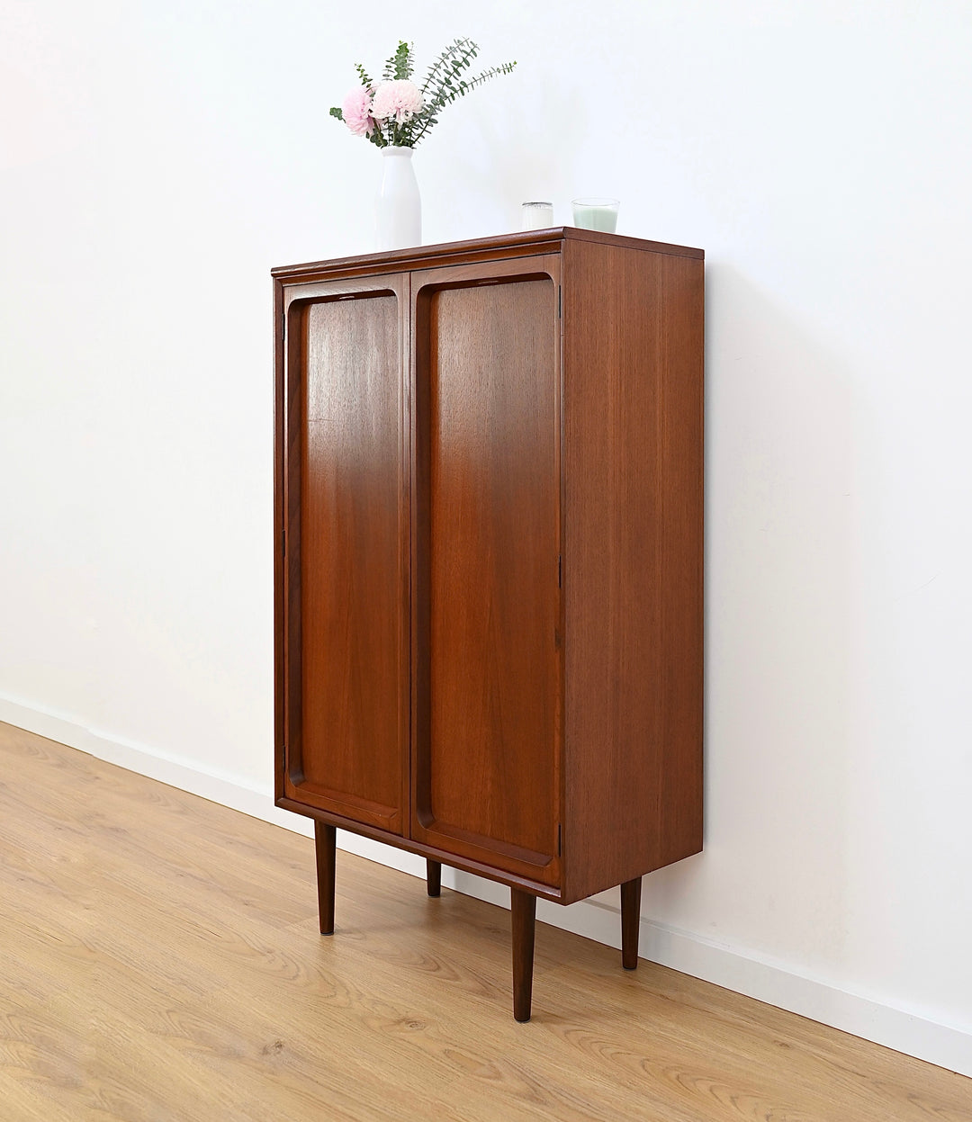 Mid Century Teak Sideboard Bookshelf Cabinet