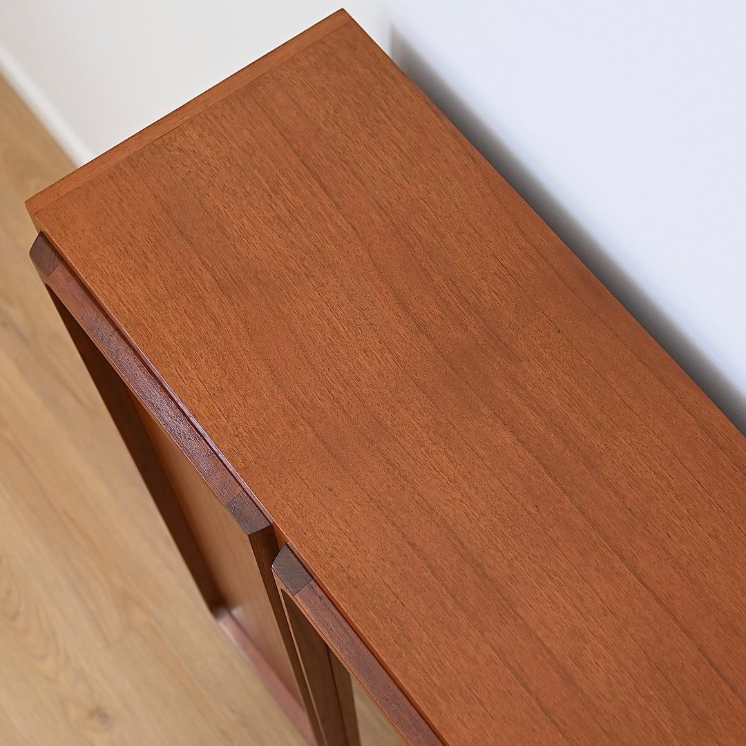 Mid Century Teak Sideboard Credenza Display Cabinet by Chiswell