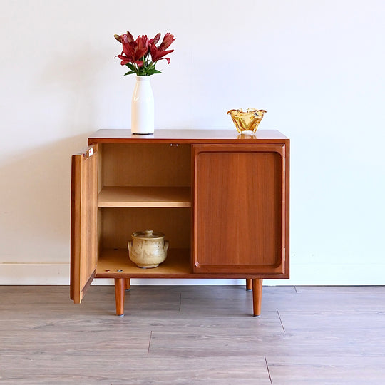 Mid Century Teak Sideboard LP Record Cabinet by Chiswell