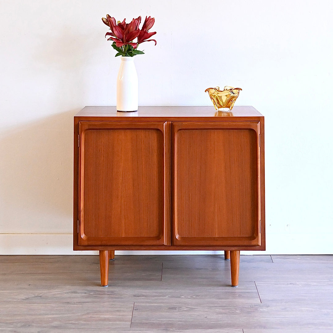 Mid Century Teak Sideboard LP Record Cabinet by Chiswell