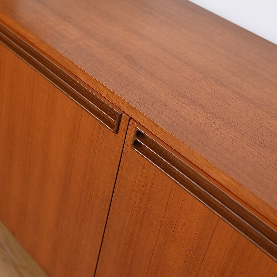 Mid Century Teak Sideboard LP Record Cabinet by Wrightbilt