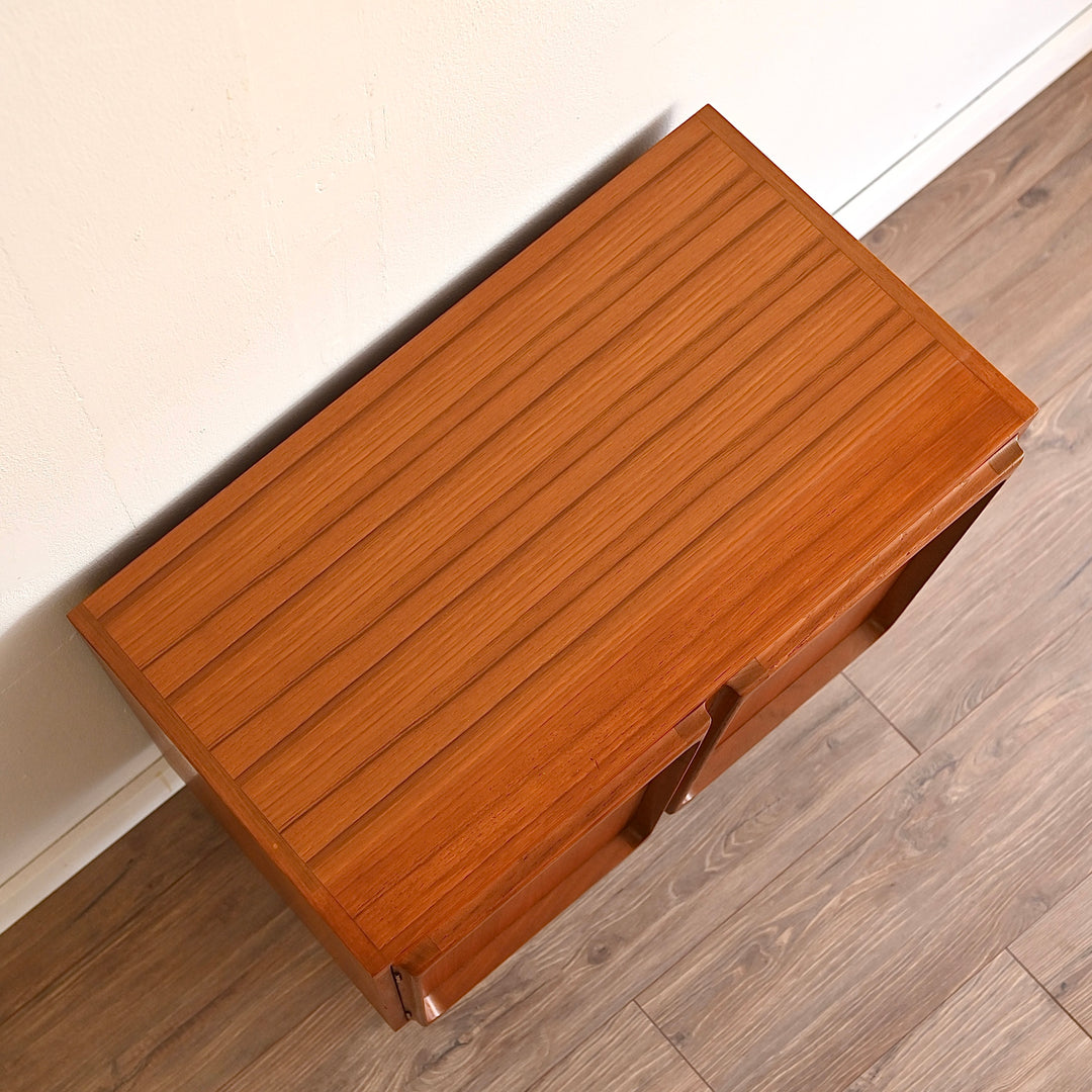Mid Century Teak Sideboard LP Record Cabinet by Chiswell