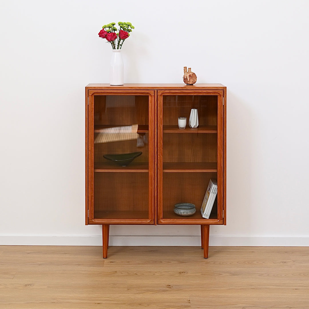 Mid Century Teak Sideboard Display Cabinet by Parker