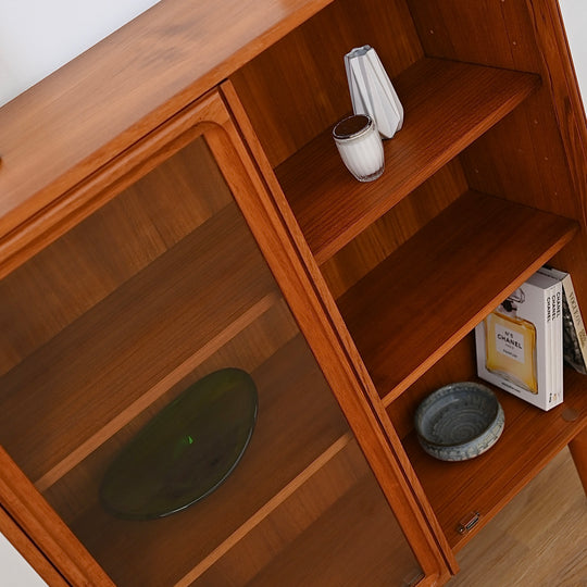 Mid Century Teak Sideboard Display Cabinet by Parker