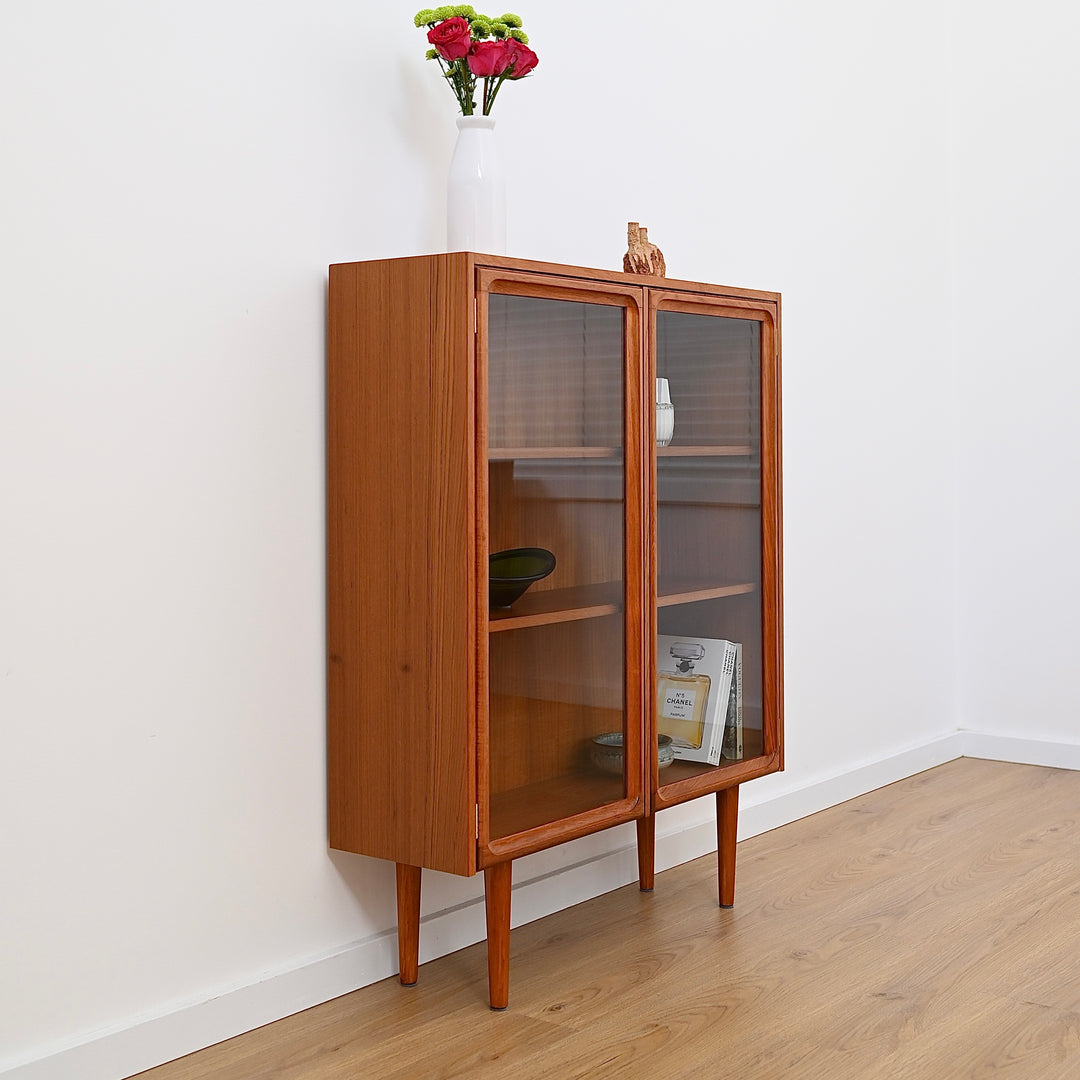 Mid Century Teak Sideboard Display Cabinet by Parker