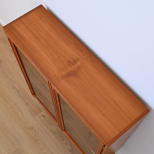 Mid Century Teak Sideboard Display Cabinet by Parker
