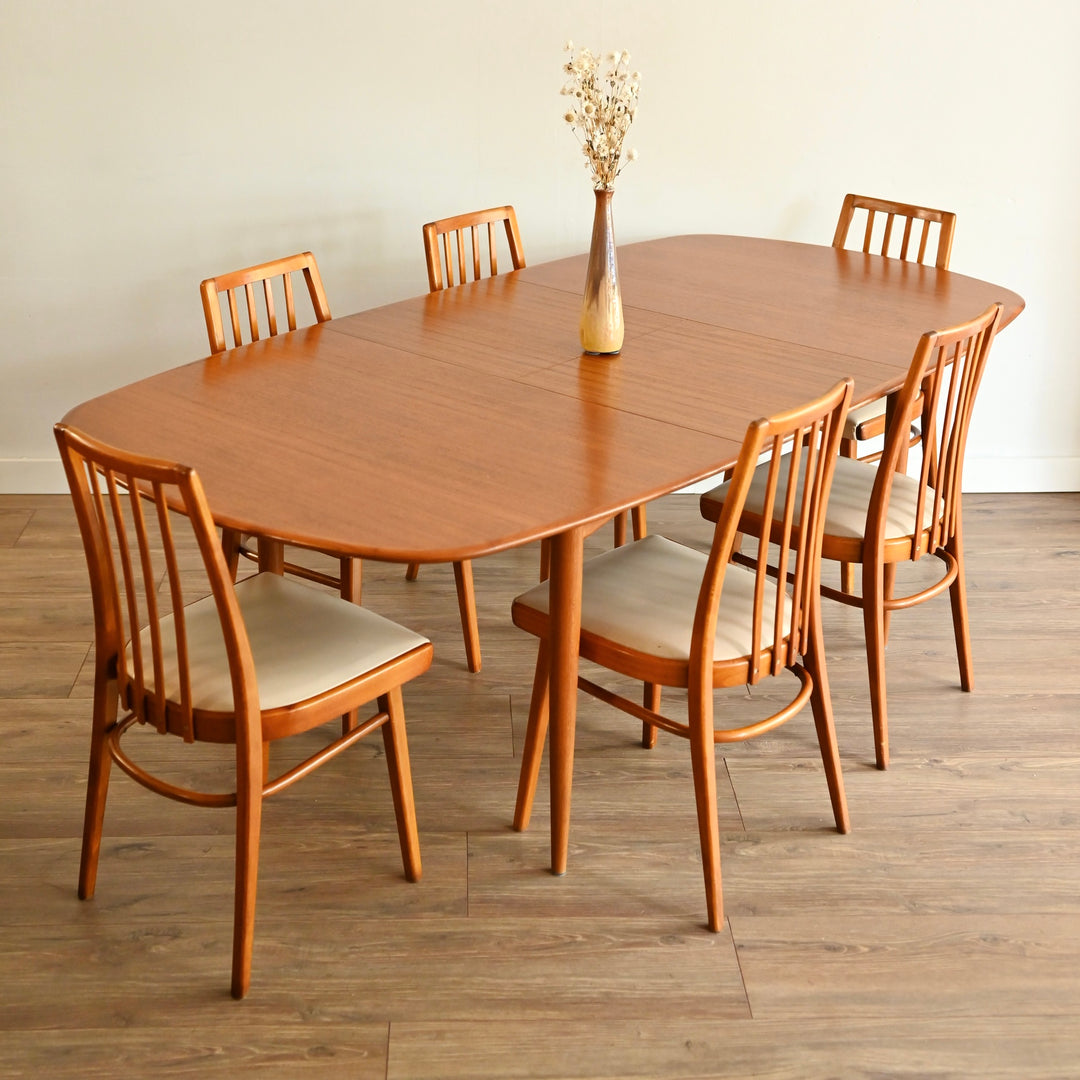 Mid Century Elliptical Extension Dining Table by Parker Furniture