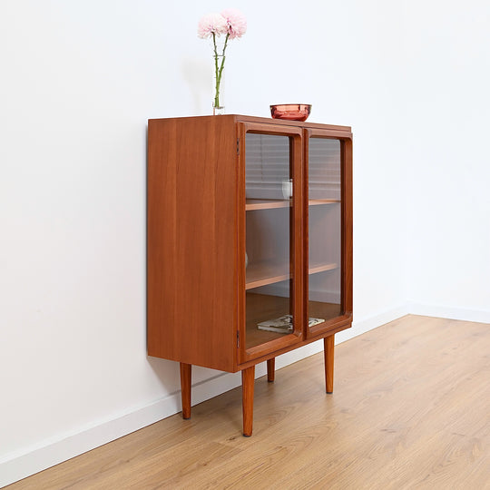 Mid Century Teak Sideboard Display Cabinet by Chiswell