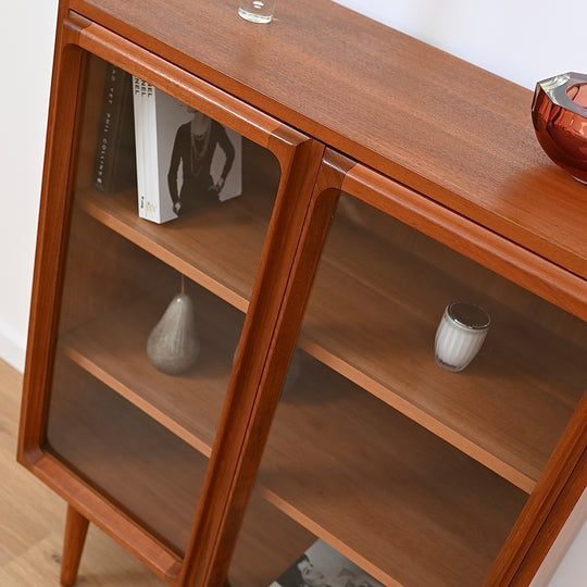 Mid Century Teak Sideboard Display Cabinet by Chiswell