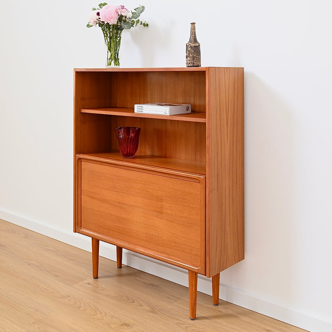 Parker Teak Mid Century Bookshelf Bar Wall Unit Bookcase