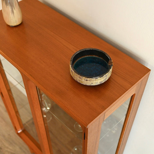 Mid Century Teak Sideboard Display Cabinet by Chiswell