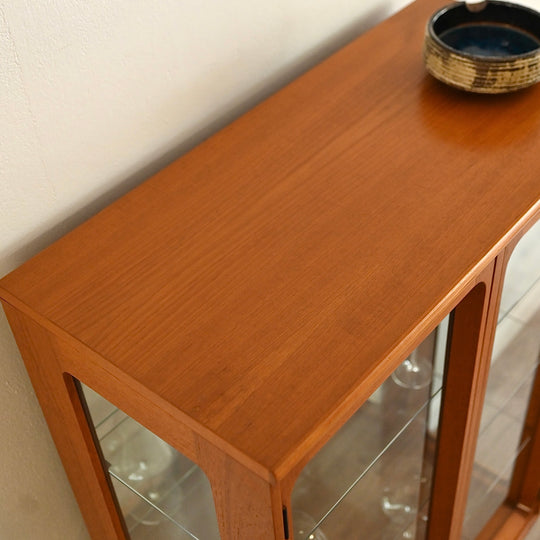 Mid Century Teak Sideboard Display Cabinet by Chiswell