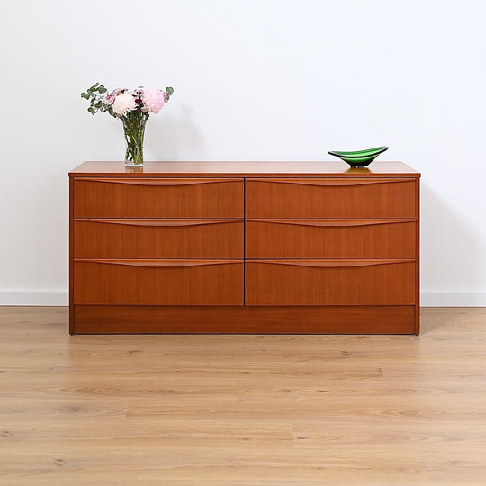 Mid Century Teak Sideboard Dresser Drawers by Reliance