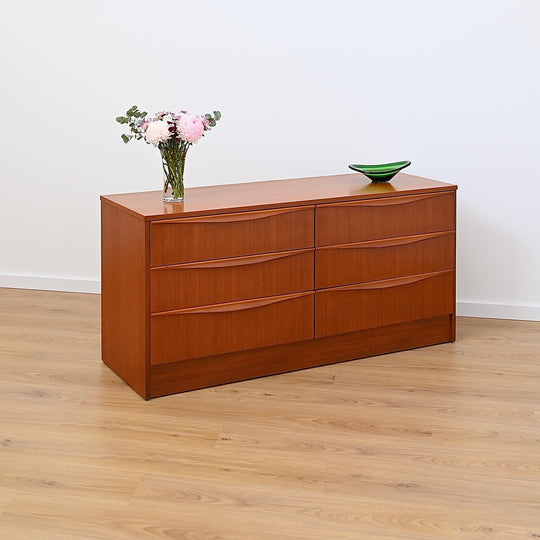 Mid Century Teak Sideboard Dresser Drawers by Reliance