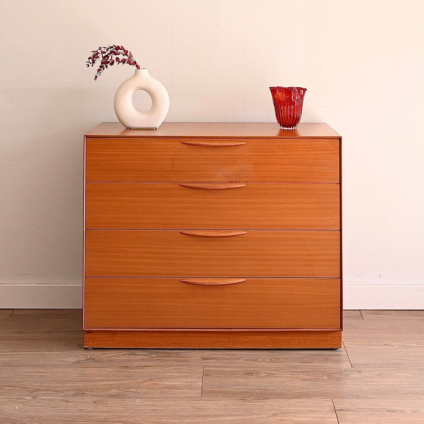 Mid Century Teak Sideboard Dresser Drawers by Cressy