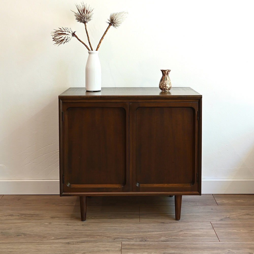 Mid Century walnut LP cabinet sideboard by Chiswell