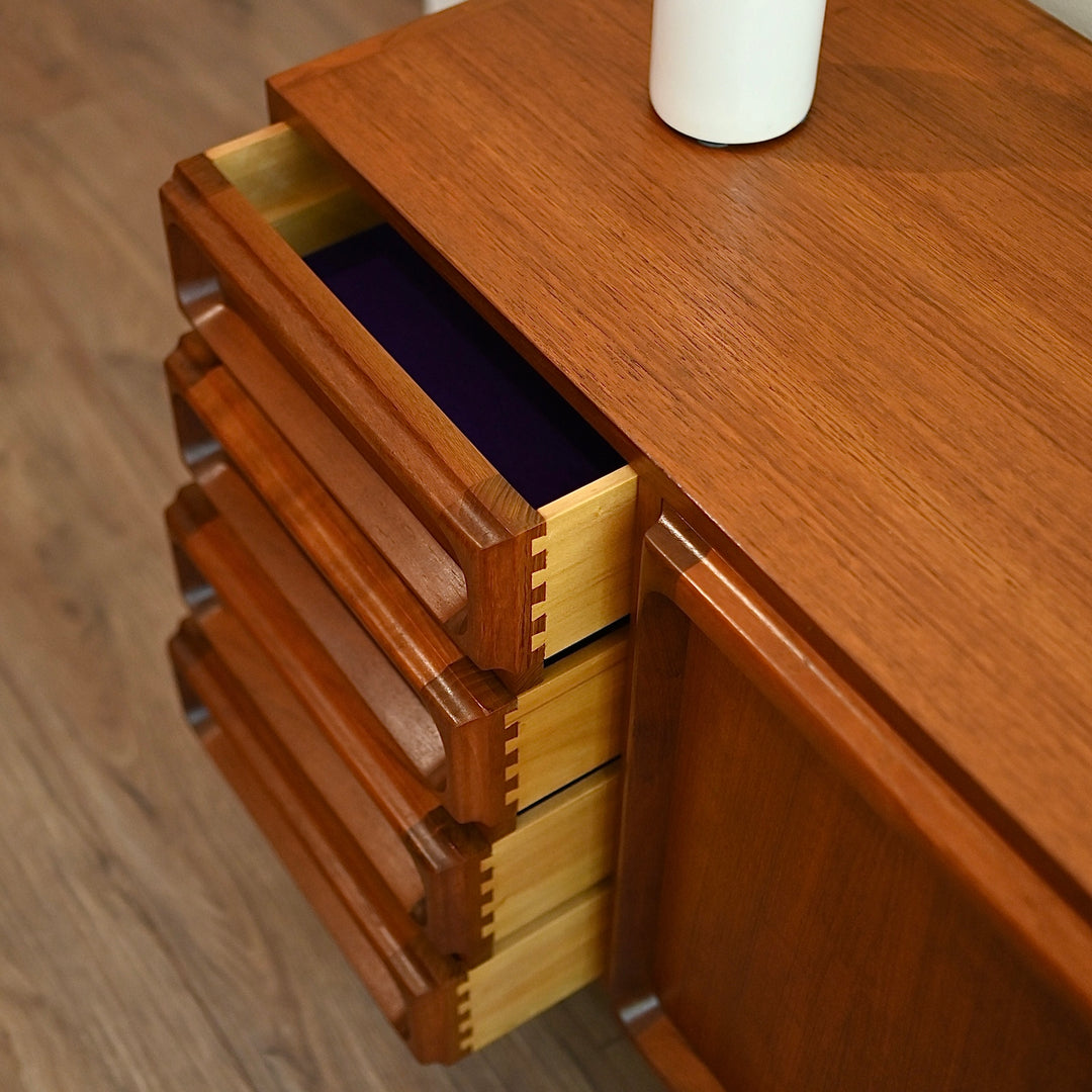 Mid Century Teak Sideboard LP Cabinet by Chiswell