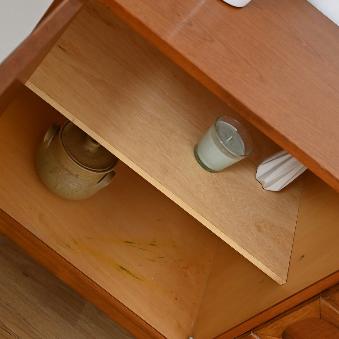 Mid Century Teak Sideboard LP Record Cabinet by Dickinsons