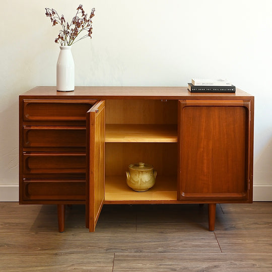 Mid Century Teak Sideboard LP Cabinet by Chiswell