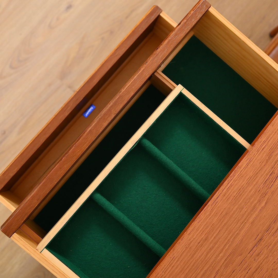 Mid Century Teak Sideboard LP Record Cabinet by Dickinsons