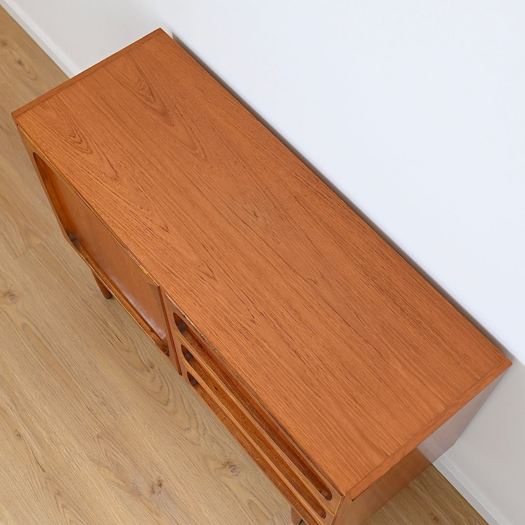 Mid Century Teak Sideboard LP Record Cabinet by Dickinsons