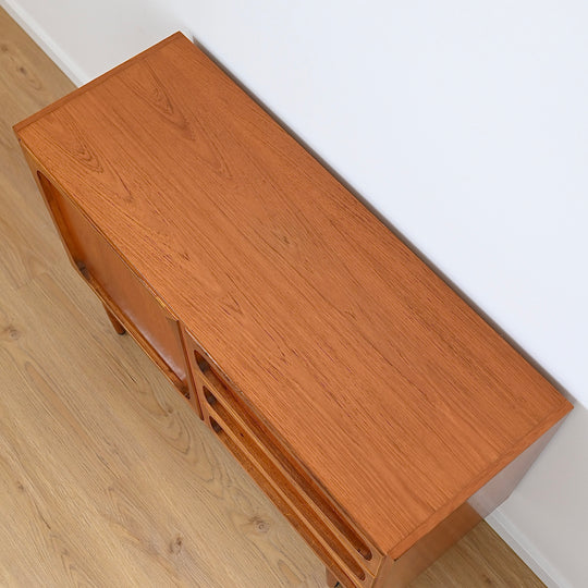 Mid Century Teak Sideboard LP Record Cabinet by Dickinsons