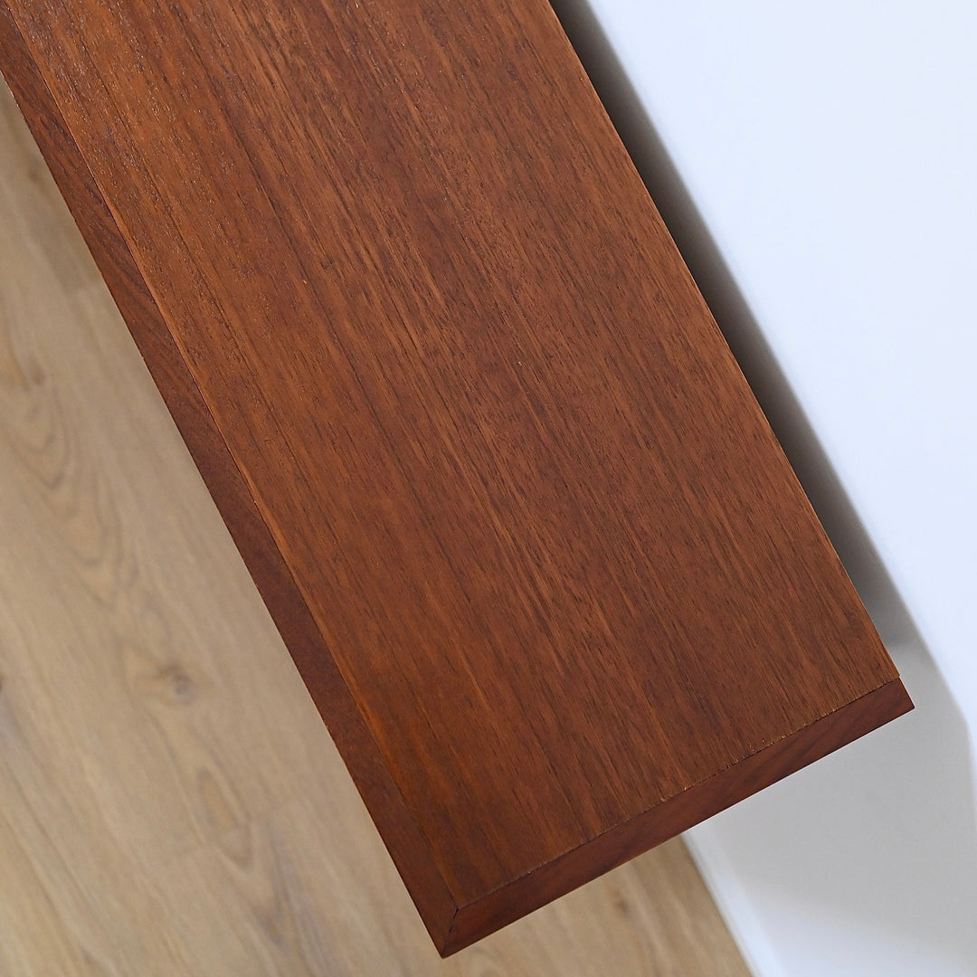 Mid Century Walnut Display Cabinet Wall Unit by Noblett