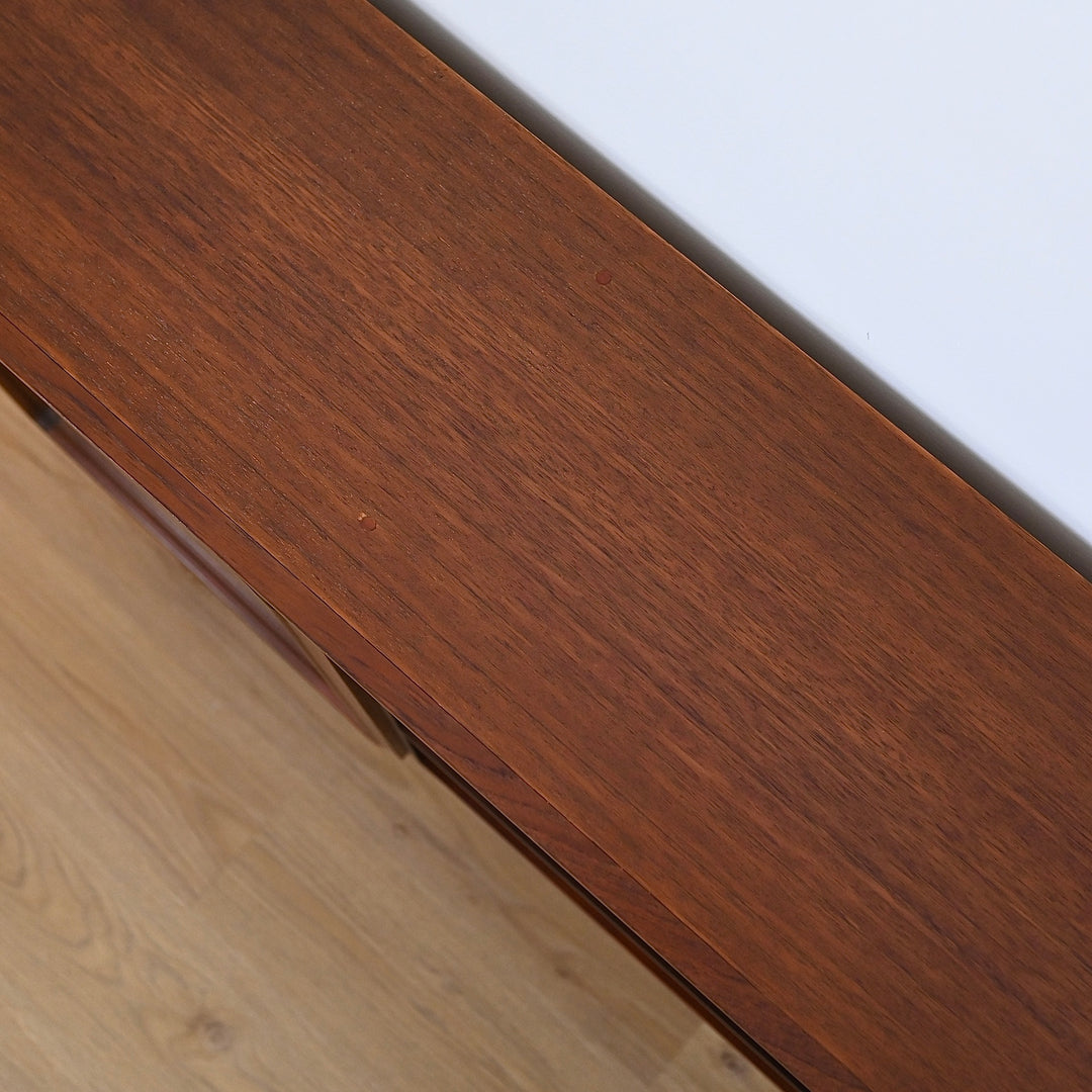 Mid Century Walnut Display Cabinet Wall Unit by Noblett