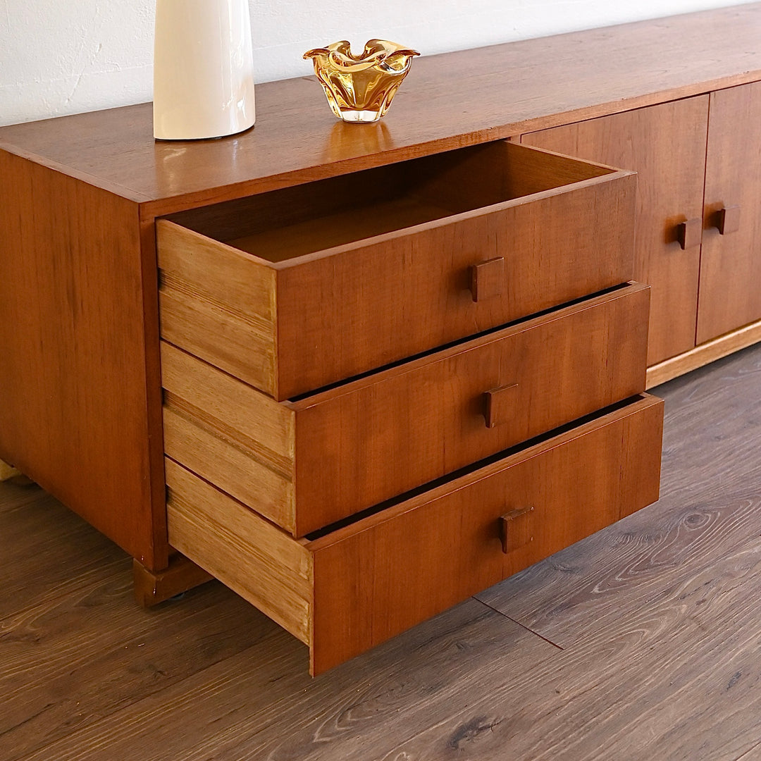 Mid Century Teak Sideboard LP TV Entertainment Unit
