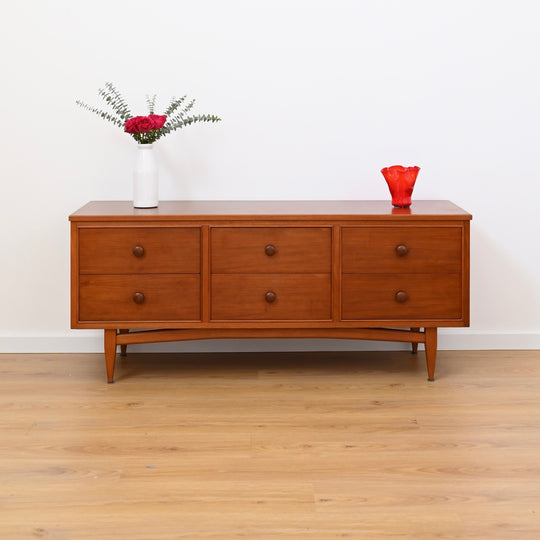 Mid Century Teak Low Boy Drawers by Hans Borg