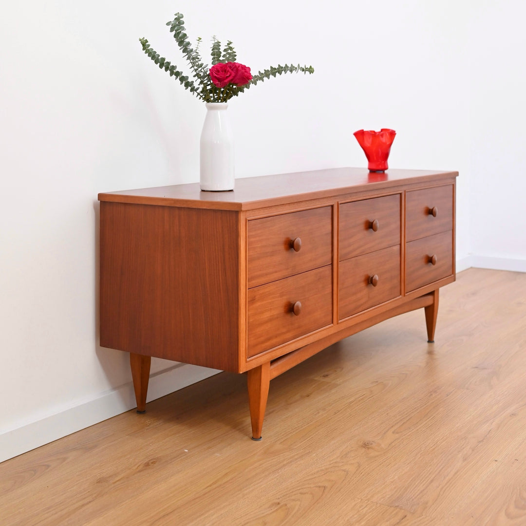 Mid Century Teak Low Boy Drawers by Hans Borg