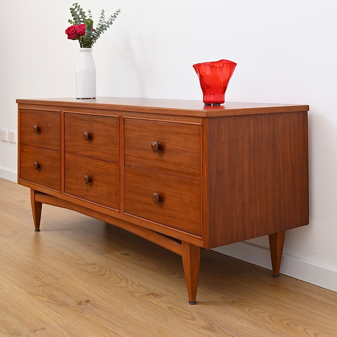 Mid Century Teak Low Boy Drawers by Hans Borg