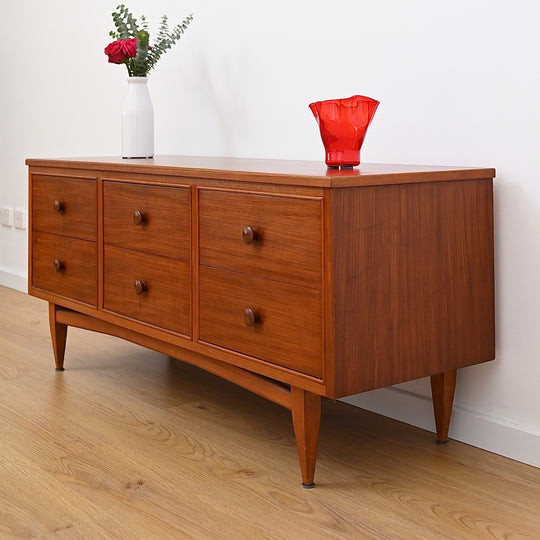 Mid Century Teak Low Boy Drawers by Hans Borg