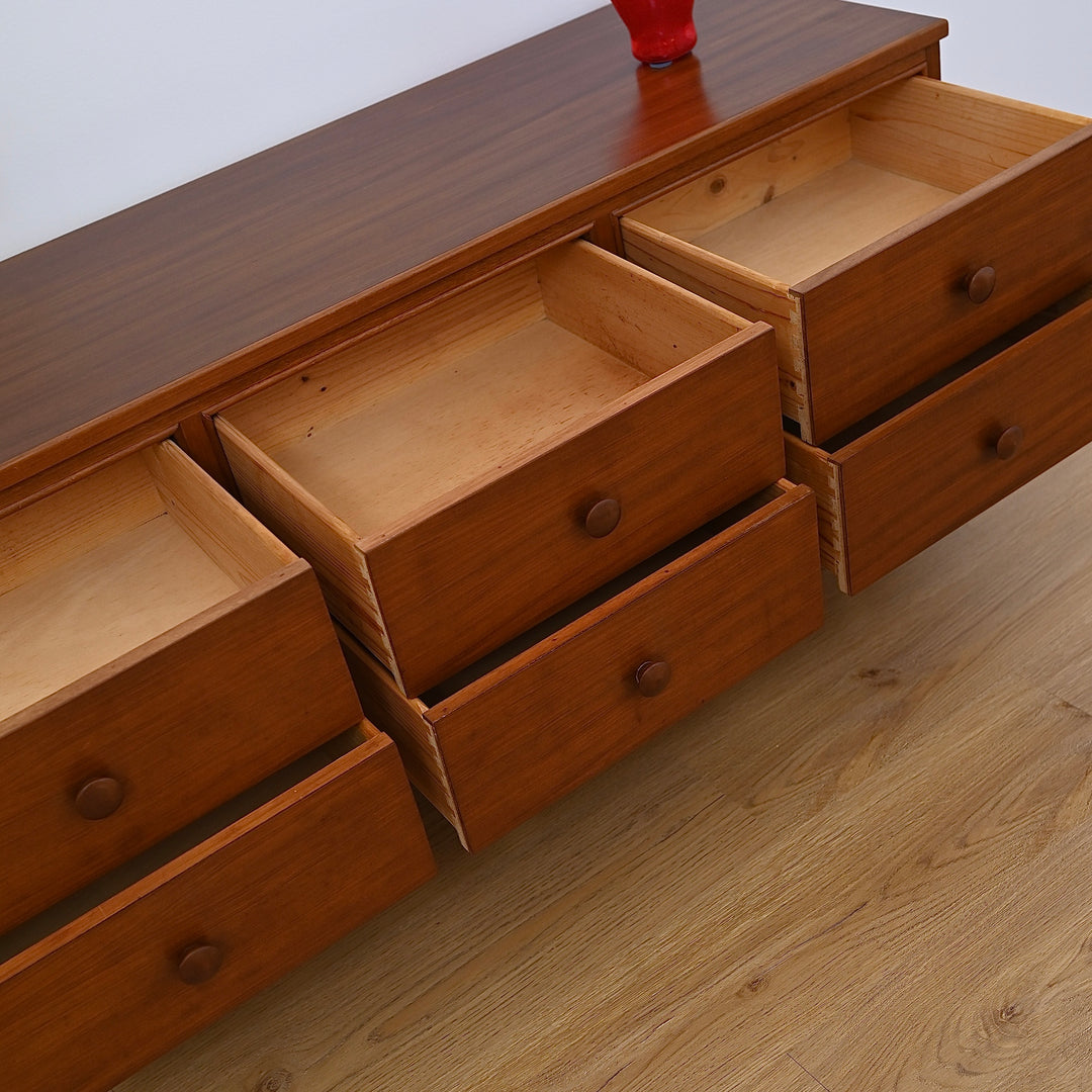 Mid Century Teak Low Boy Drawers by Hans Borg