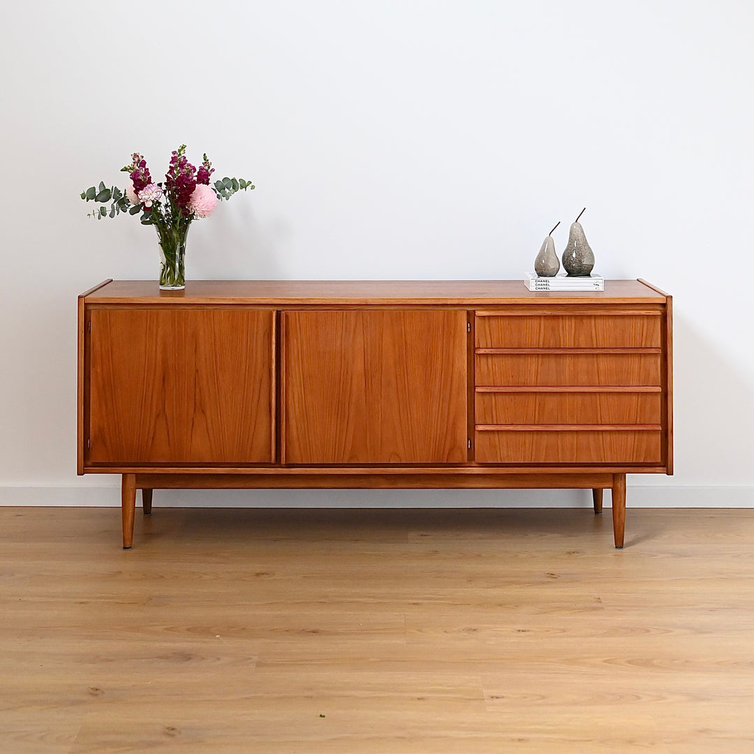 Parker Teak Lip Handled Sideboard Mid Century