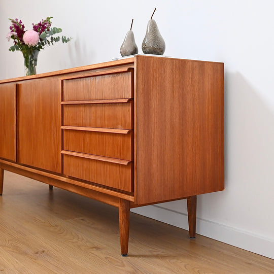 Parker Teak Lip Handled Sideboard Mid Century