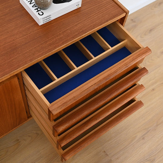 Parker Teak Lip Handled Sideboard Mid Century