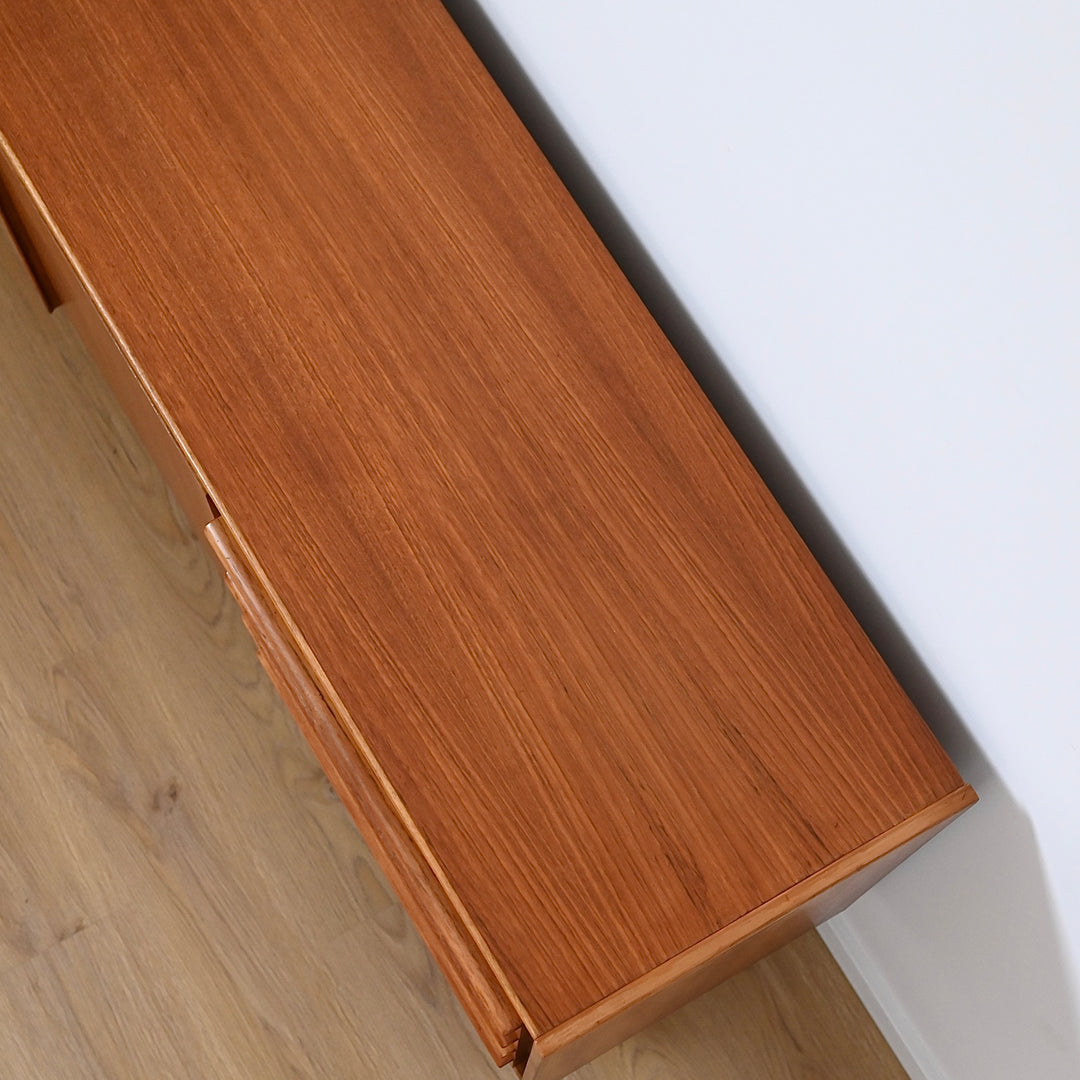 Parker Teak Lip Handled Sideboard Mid Century