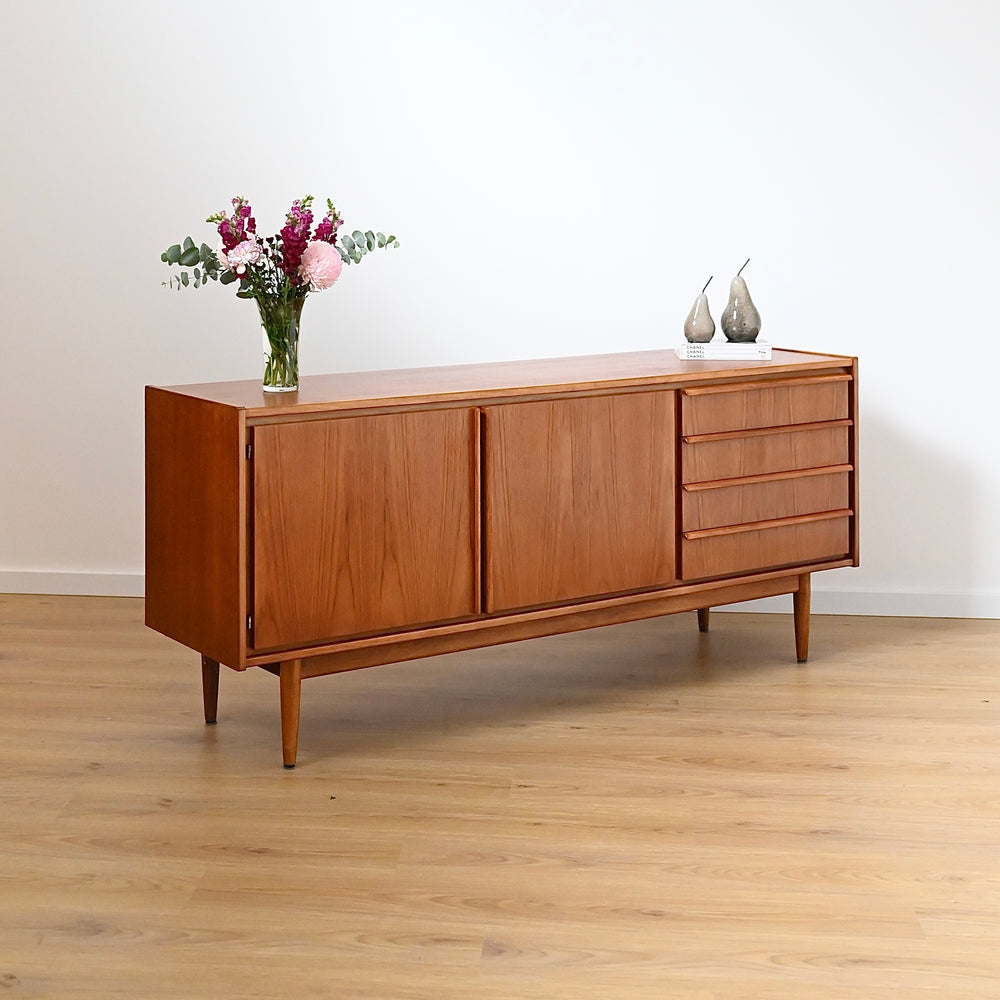 Parker Teak Lip Handled Sideboard Mid Century